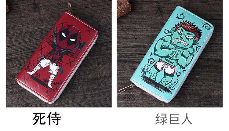 Ví cá tính nam dài hoạt hình graffiti 2018 mới dành cho giới trẻ sáng tạo túi ly hợp ví thủy triều ví nam đẹp