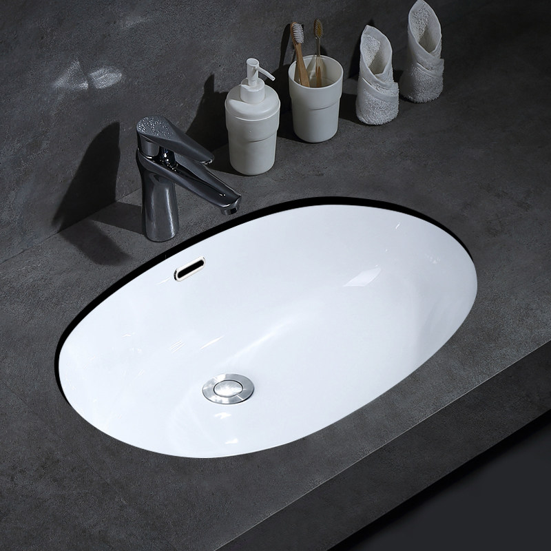 Gobiches ceramic under-table basin sink 23 inches 25 melon basin embedded washbasin 29 stone under-basin large