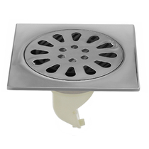 Gopirest thick 304 stainless steel bright light deodorant floor drain bathroom large flow 10X10cm dry and wet