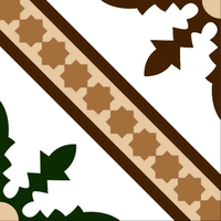 Марокканская земля коричневая и зеленая плитка-300-1 квадрат = 11 штук