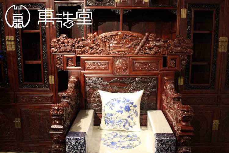 Bàn làm việc bằng gỗ gụ Lào bàn gỗ hồng mộc đỏ Bàn Barry Dalbergia Bàn điều hành ông chủ bàn giường gỗ đẹp