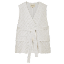 (Natural Way) ICICLE Womens Early Autumn Plain Crepe Satin Quilted Cotton Vest