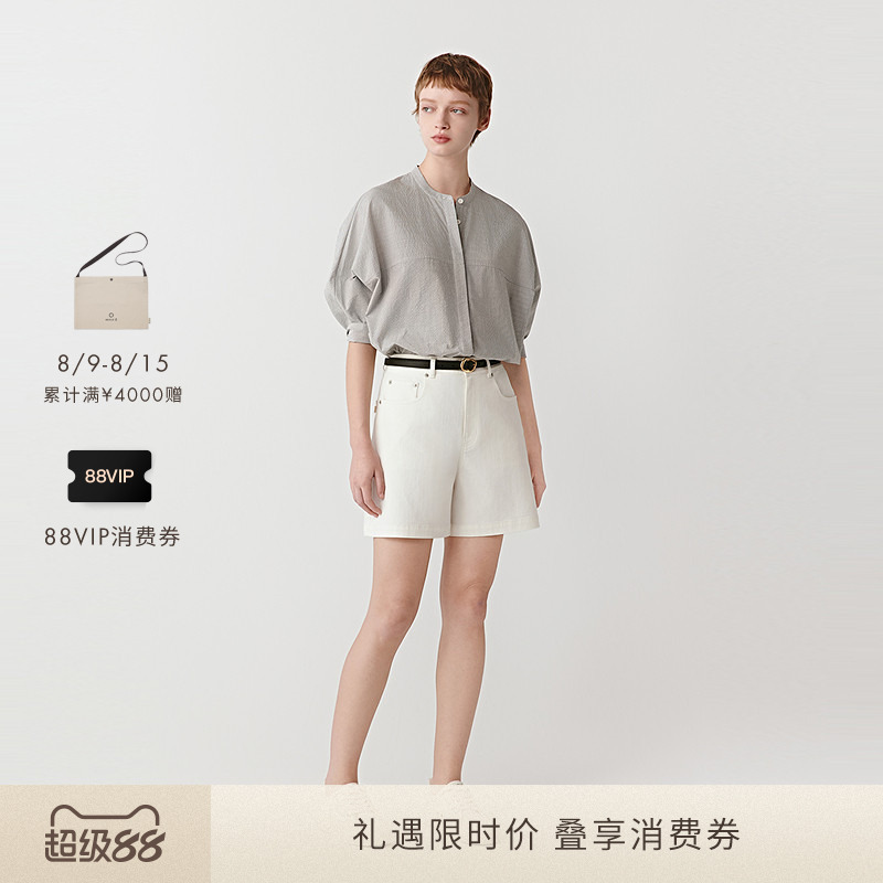 Icicle Women's Autumn Cotton-Polyester Yarn-Dyed Shirt Icicle Women's Autumn Cotton-Polyester Yarn-Dyed Shirt