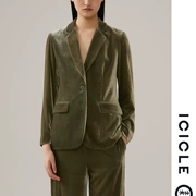 ICICLE WO Womens 2019 thu đông mới với áo khoác nhung co giãn mới nữ AAAA219B00071A - Business Suit