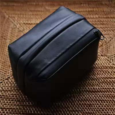 cam-in leather handmade camera portable clutch Ricoh GRii GRii GRiii Sony black card storage bag