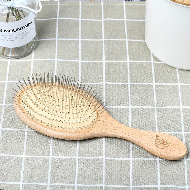 Steel Needle Teeth Air Cushion Comb Rolls Comb Air Bag Comb Massage Nanwood Comb Children Home Long Hair Smooth Hair Comb Hairdresser