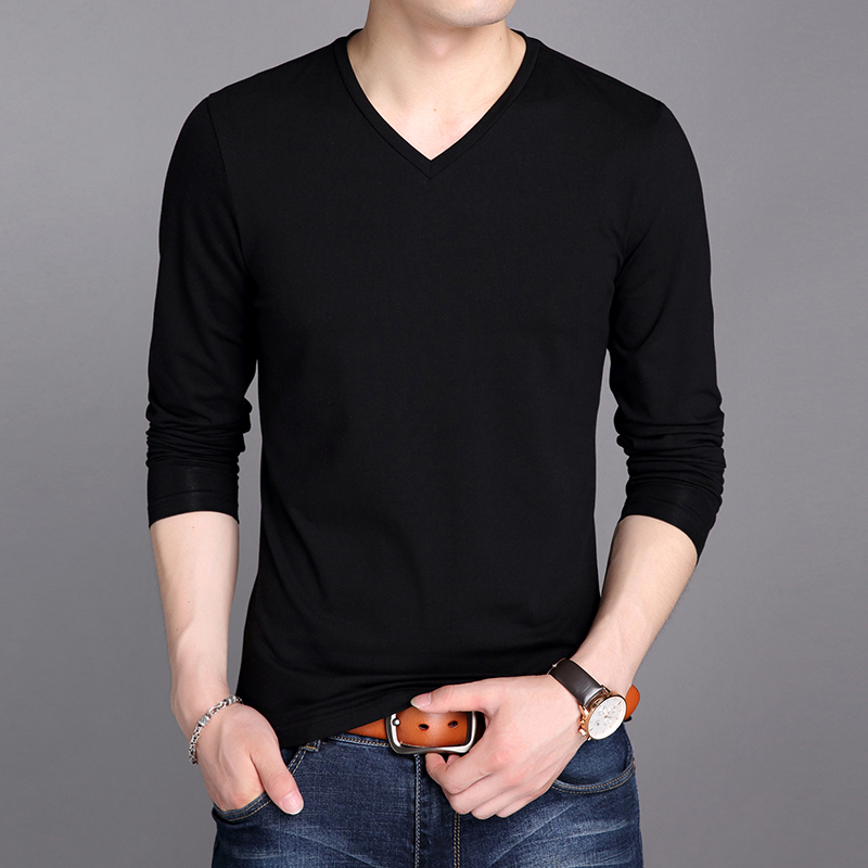 Men's Autumn Cotton Thin Underwear, Autumn Men's Base Layer Shirt, Trendy Single-Piece Top, Warm Long-Sleeve Outerwear