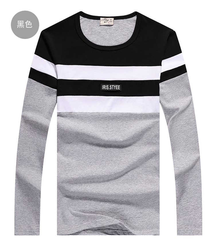 Áo thun dài tay nam mùa xuân và mùa thu chạm đáy áo mùa hè quần áo body body thanh niên mỏng phần cotton dài trục ao thun nam dep