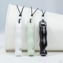 Ceramic small finger bone whistle whistle pendant female whistle necklace can blow retro literary long sweater chain Joker