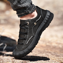 Gip Shield Mens Shoes Spring Autumn 2022 New Leather Shoes Outdoor Casual Shoes Men Sports Non-slip Genuine Leather Mountaineering Soft Base