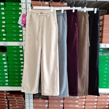 Yuluo sakura pants casual straight pants plus velvet outerwear for women Yuluo sakura pants casual straight pants plus velvet outerwear for women