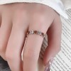 S925 sterling silver southern red agate coin-shaped ring for girls with retro geometric wealth and cool design ring