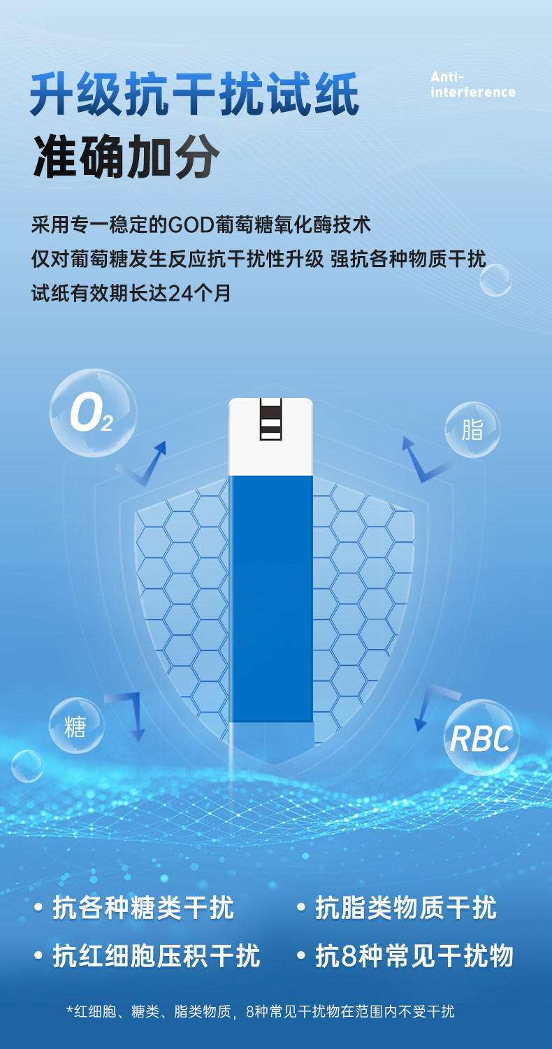 可孚 家用血糖测试仪 50套耗材 图6