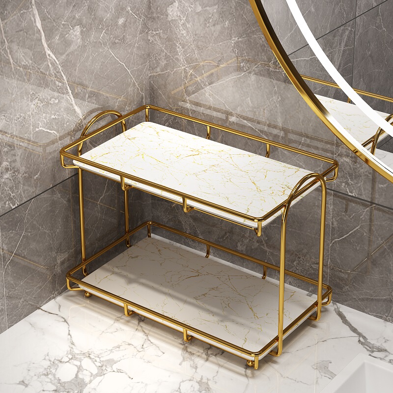 Cosmetics Wash Countertop Storage Rack Bathroom Tabletop Washbasin Face Bathroom Toilet Dressing Table Storage Rack Box