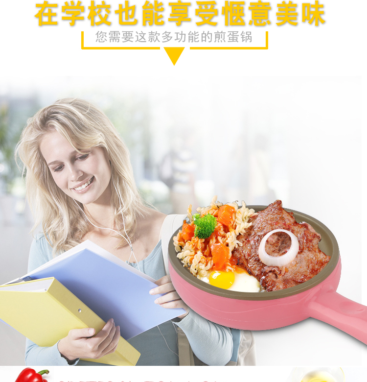 nồi hấp thủy nhiệt Sinh viên trứng tráng hấp trứng nhỏ hộ gia đình cắm nhỏ chảo rán nhỏ tự động tắt trứng ăn sáng tạo tác - Nồi trứng 	nồi lẩu mini olayks