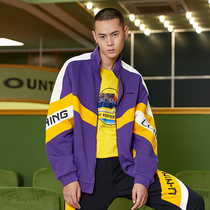 Li Ningwei Jersey Men Sportswear Jacket Mens 2021 Winter Plus Suede Thickening Upright Collar Cardiovert Warm Blouse AWDRE29