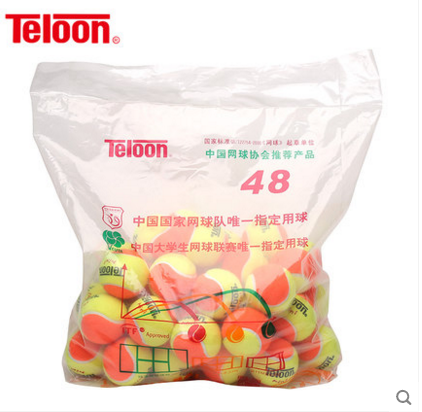 48 Teloon Denon mini orange big red mid Children's soft transition short tennis ball