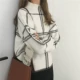 Ulzzang Korea INS với cùng một đoạn khí chất lưới hoang dã nửa cao cổ áo thun dày áo len nữ sinh áo len cổ cao cho nữ