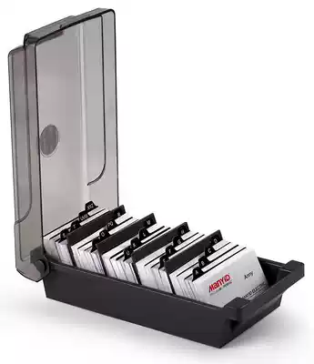 Large capacity business card box Jelis 867 business card storage box magnetic card bank card room card business card classification box