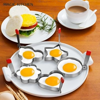304 inox omelette khuôn không dính mô hình trứng chiên tình yêu hình trái tim túi trứng tạo tác tự làm phim hoạt hình pancake mill - Tự làm khuôn nướng khuôn bánh trung thu 50g