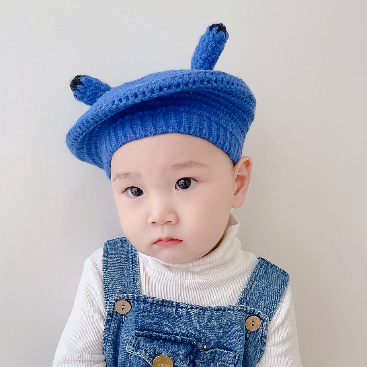 Infant and toddler beret autumn cute pullover hat new female baby woolen hat winter warm baby beret hat