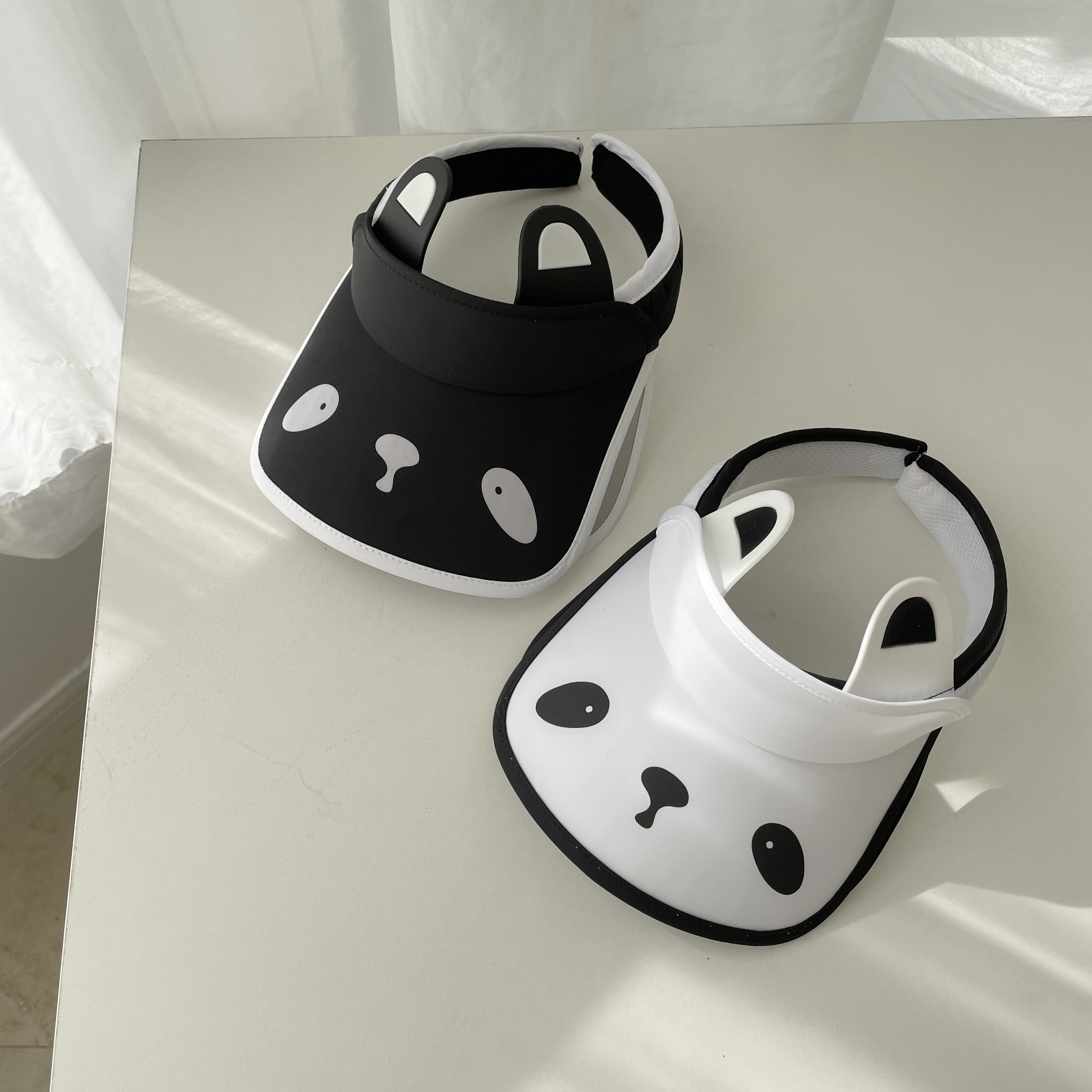 Children's sun hat summer cute panda little girl sun hat sunscreen peaked cap boy baby empty top hat cover face