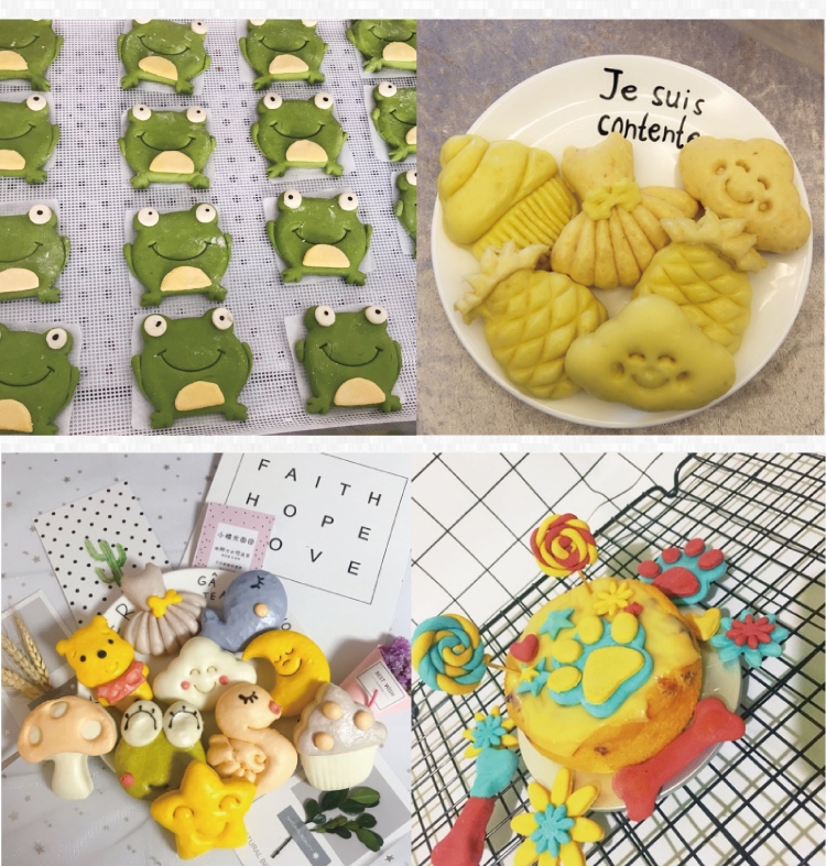 Đầm dễ thương với nơ thắt hoa văn hấp bánh mỳ 3d dễ sử dụng hiệu quả cao - Tự làm khuôn nướng khuôn làm bánh bao