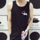 Summer Slim phiên bản Hàn Quốc của áo thun cotton bó sát không tay Kobe in áo nba bóng rổ quần áo thể thao nam - Áo vest cotton áo khoác đông nam