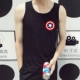 Summer Slim phiên bản Hàn Quốc của áo thun cotton bó sát không tay Kobe in áo nba bóng rổ quần áo thể thao nam - Áo vest cotton áo khoác đông nam