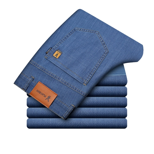 Playboy, прямые свободные джинсы, эластичные тонкие штаны, свободный прямой крой