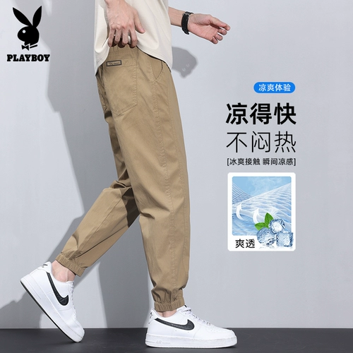 Playboy, летние тонкие трендовые модные универсальные штаны