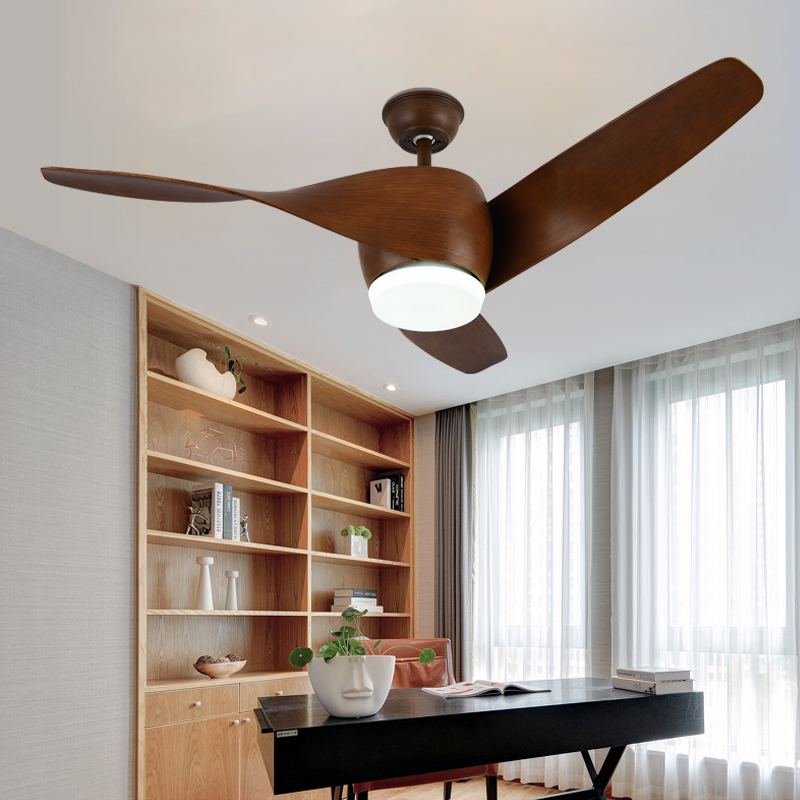 Plant Pin Nordic Creative Frequency Conversion Ceiling Fan Lamp Modern Minima Dining Room Home Fan Light With Led Fan Pendant-Taobao