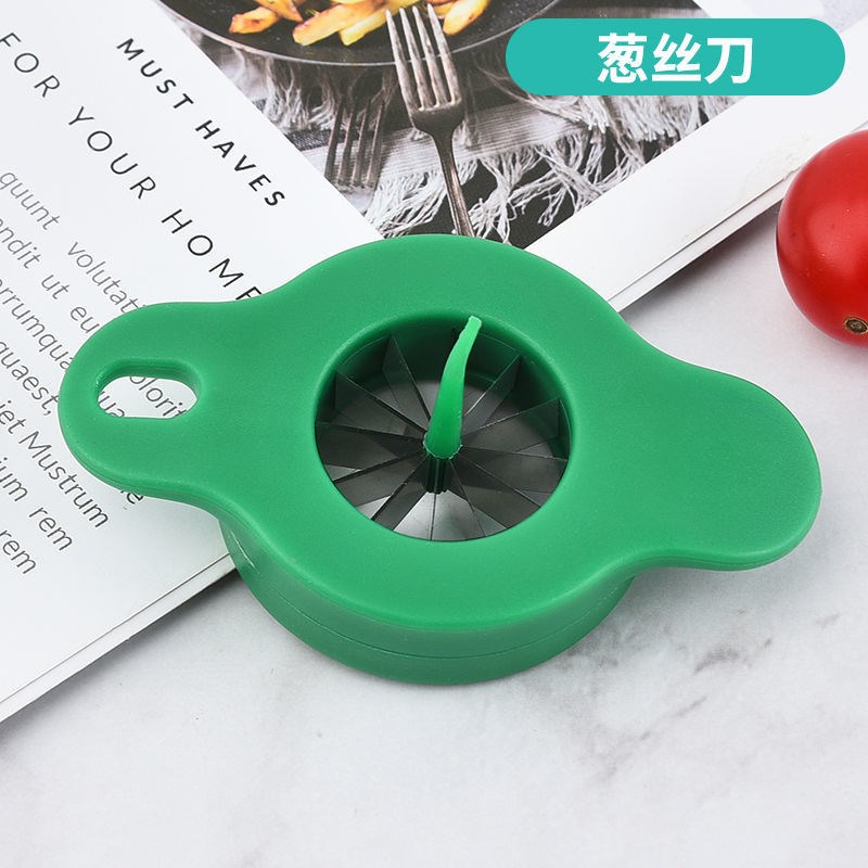 Scallions Knife Cut Silverware Fine Shallot household kitchen Supplies Ultrafine Wipe Silverware good Things to cut shallot and don't hurt