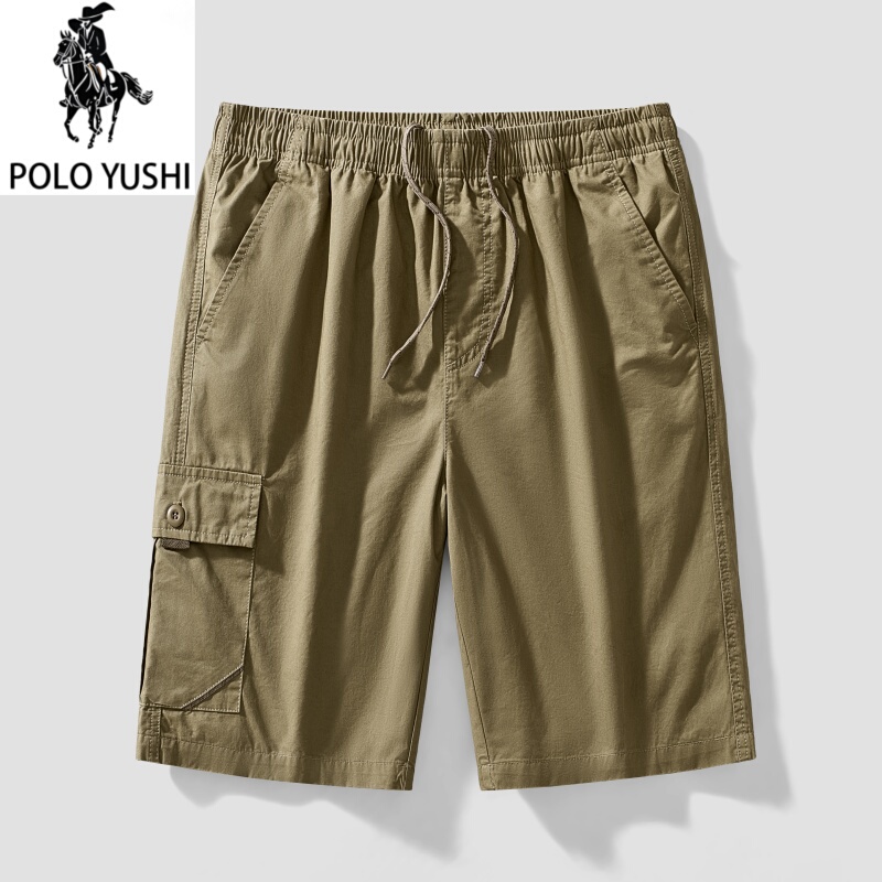 Paul Casual Shorts for Men, Summer Thin Style 2026 New Pure Cotton Mid-Length Pants, Men's Large Size Workwear Five-Point Shorts