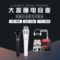 ISKYX-800 handheld capacitive microphone live shouting Mcphones computer professional recording K song mic