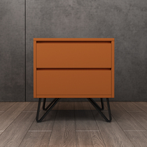 Extremely Minimalist Modern Bed Head Cabinet Two Drawers Bucket Chest Bedroom Net Red Bedside Lockers Nordic Economy Type Containing Cabinet