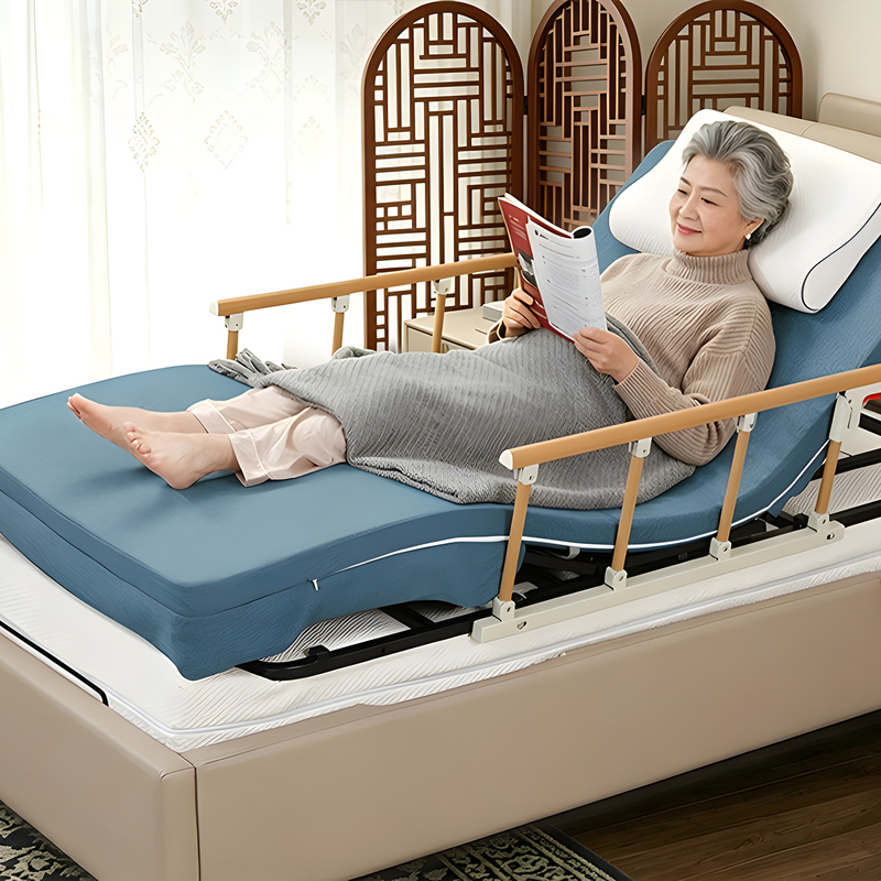 Nursing Bed Home Care/Electric Stand-Up Aid for the Elderly, Assists in Turning over and Lifting the Mattress Automatically