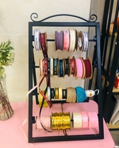 Creative new wrought iron ribbon rack Florist packaging supplies Ribbon storage rack Ribbon ribbon ribbon display rack