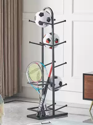 New creative basketball storage layer rack leather football volleyball badminton racket basket fitness equipment finishing home