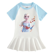 Girl Summer Dress Children Baby Short Sket Skirt Snow Girl Snow-Snow Princess Aisha Skirt Tide