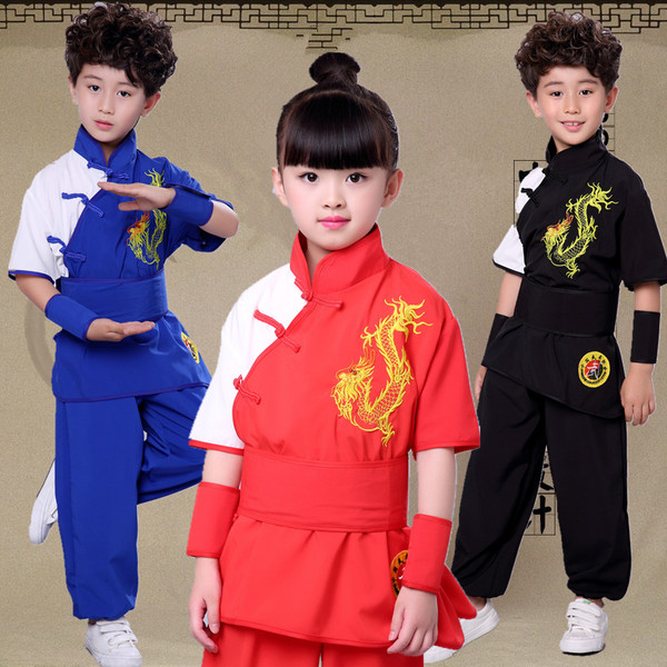 Boys Martial arts Kungfu & TaiChi Uniforms for Girls children martial