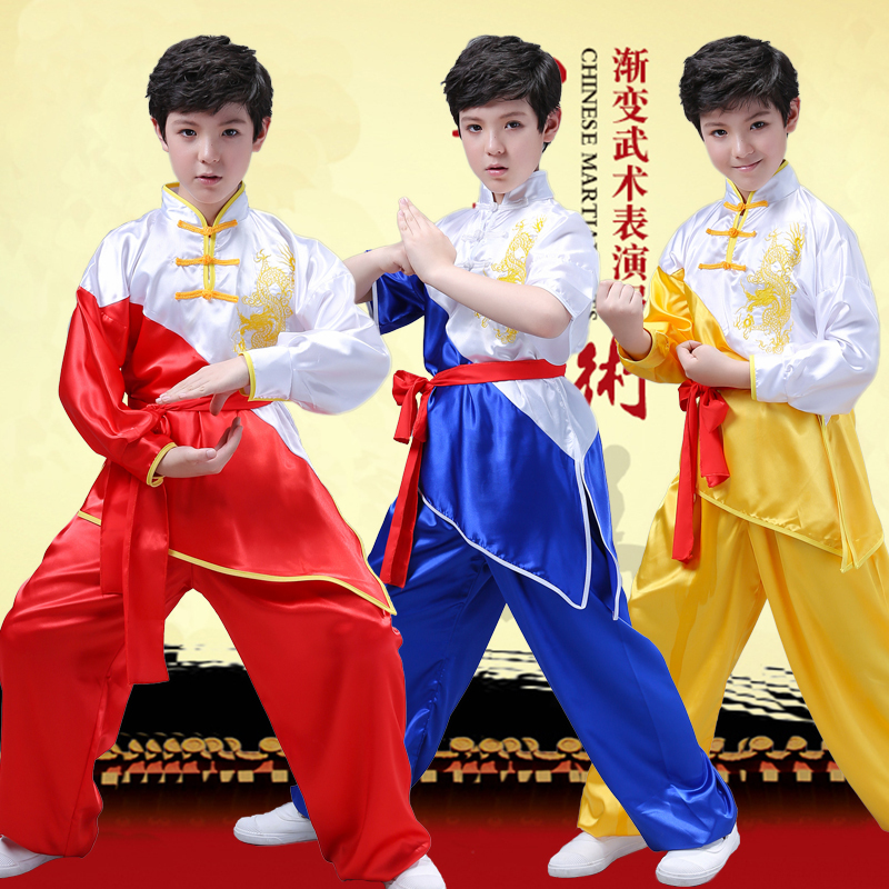 Boys Martial arts Kungfu & TaiChi Uniforms for Girls Children martial