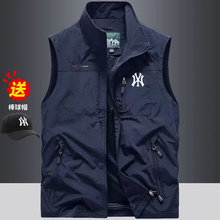 Outlet double-sided vest men's spring and autumn outdoor sports vest with fleece camisole and plush vest jacket