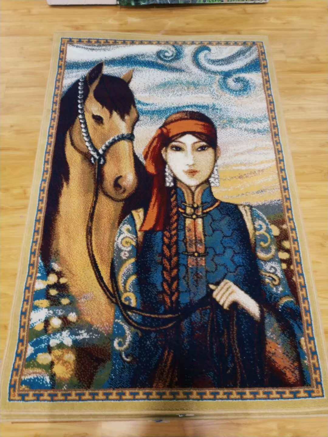 Mongolian Beauty Series Pure Wool Tapestry 150#100cm