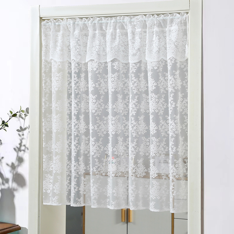 Door Curtain Partition Curtain Fabric Lace No-Drill Home Decoration Half Curtain 2026 New High-End Bedroom Light Luxury Style Door Curtain Partition Curtain Fabric Lace No-Drill Home Decoration Half Curtain 2026 New High-End Bedroom Light Luxury Style