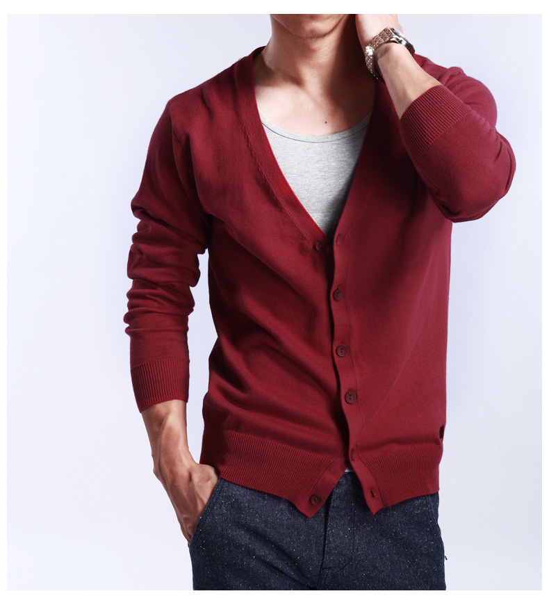 Mới nhất cashmere đan áo len nam lỏng lẻo dài tay lớn kích thước thời trang mỏng ngắn v- cổ áo len lông thủy triều