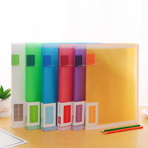 a4 folder Multilayer transparent insert clip 60 Page classified information clip office supplies Contained Song Spectrum Clips
