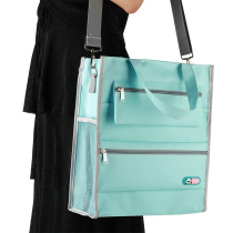 a4 File Bag Portable Sail Cloth Bag Students with large capacity Tutorial Bag Office Archive Bag Vertical Conference Package Customised