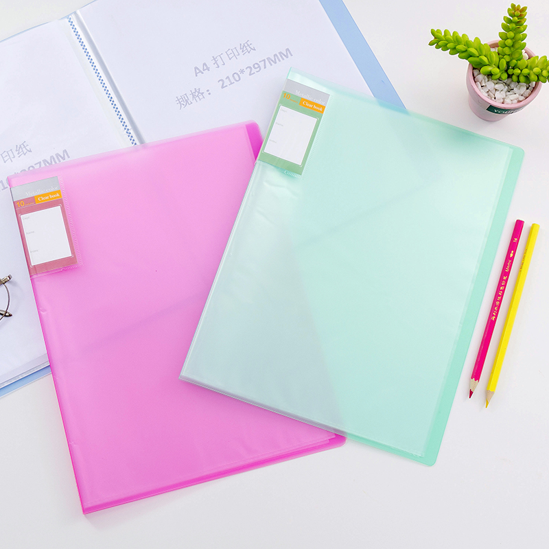 Information Book a4 small freshener multilayer folder transparent insert page bag A4 paper archive clip B overcheck single holding clip