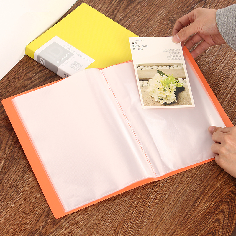 Small number A5 folder inserted page multilayer information book transparent office supplies bills clip financial bill clamp containing clip